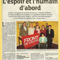 L'espoir et l'Humain d'abord