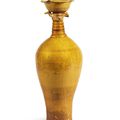 An amber-glazed incised 'phoenix' vase, Liao dynasty (907-1125)