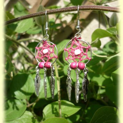 Boucles d'oreilles Attrape rêve