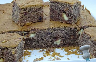 Brownie de patate douce au chocolat blanc