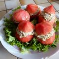TOMATES FARCIES OEUFS et SARDINES