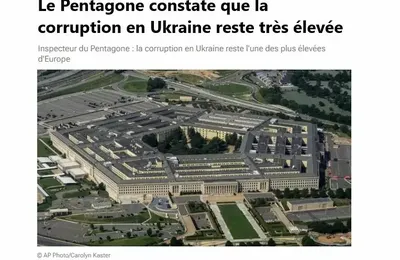La corruption en Ukraine reste l’une des plus élevées en Europe, selon le Pentagone