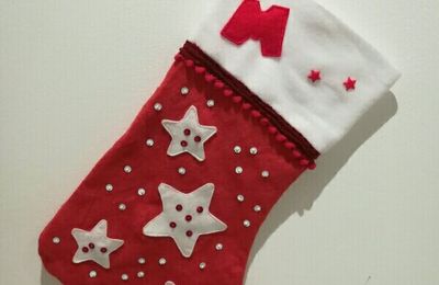 customiser une chaussette de Noël