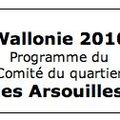  Wallonie 2010 - Programme du Comité du quartier « les Arsouilles » 