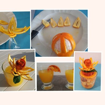 Fleur cocktail en peau d'orange