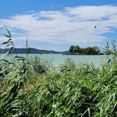 Le lac de Balaton .