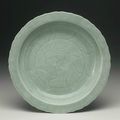 A celadon-glazed dish, Qing dynasty, 18th century