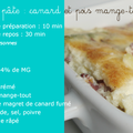 Quiche sans pâte : canard et pois mange-tout