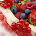 VACHERIN AU MELON ET FRUITS ROUGES