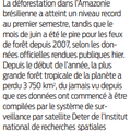 Déforestation en Amazonie brésilienne