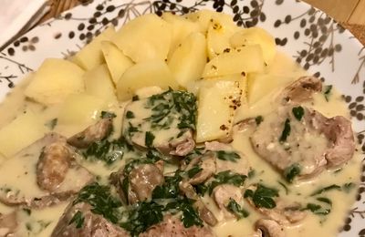 Filet Mignon de Porc à la Moutarde et aux Champignons (Recette Thermomix)