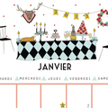 Calendriers mensuels : janvier 2015 (à imprimer - gratuit)