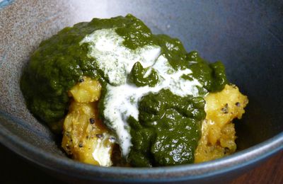 Aloo Palak - Curry de pommes de terre et d'épinards  (recette indienne)