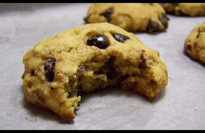Optimiser les restes - Cookies à la courge musquée, chocolat et noix de pécan.