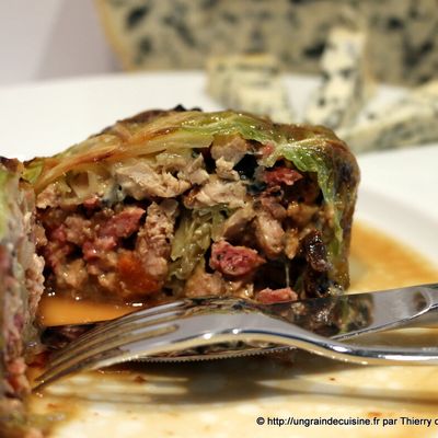 Chouchoux, pintade pochée et Fourme d'Ambert AOP