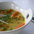 SOUPE AUX CREVETTES ET LAIT DE COCO