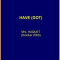 Interactive book: HAVE