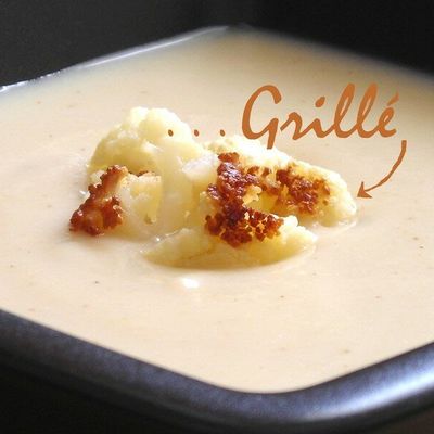 Velouté de chou-fleur grillé