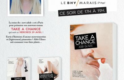 Dédicace d'Abbi Glines le lundi 27 avril 2015 à Paris