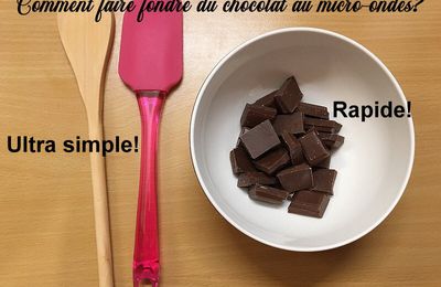 Comment faire fondre du chocolat au micro-ondes- facile et rapide- tuto cuisine pour les nuls :-p