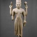 Standing Four-Armed Vishnu, Vietnam (Mekong Delta area), pre-Angkor period, second half of the 7th century