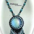 COLLIER CABOCHON TURQUOISE