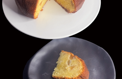 Gâteau aux pommes, rhum et tonka