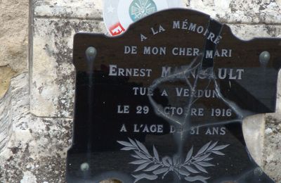 MAINGAULT Ernest (Châteauroux) + 29/10/1916 Verdun (55)