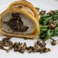 Poulet aux champignons en croûte de pâte feuilletée