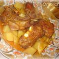 Tajine de viande Mhammar aux pommes de terre