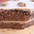 COFFEE AND WALNUT LAYER CAKE /GÂTEAU CAFÉ ET NOIX