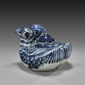 Xuande blue and white duck water dropper