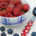 Le dessert glacé bleu blanc rouge {fraises, framboises et myrtilles}