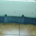 Tuto / DIY Boudin de porte - recyclage de jeans ou de rideaux