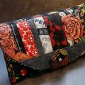 Pochette de sac "Douceur"..SKULL & ROSES