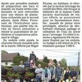 Une charette fleurie pour embellir la commune.