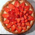 Tarte feuilletée aux fraises