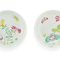 A pair of famille-rose 'floral' dishes, Marks and period of Yongzheng (1723-1735)