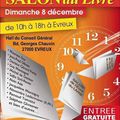 L'Eure du Livre à Evreux (27) le dimanche 8 décembre, salon organisé par la SADN