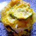 Simili gratin de pommes de terre courgette et saumon