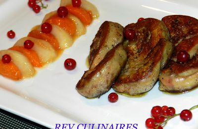 Foie de canard poêlé et fruits d'été