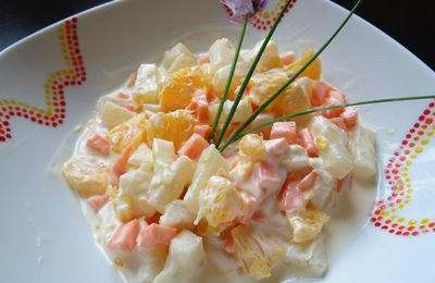 Salade Alaska - Orange, Ananas, carotte et pasta!