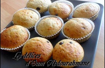 Muffins aux pépites de chocolat 