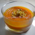 Velouté de carottes au cumin et aux noix
