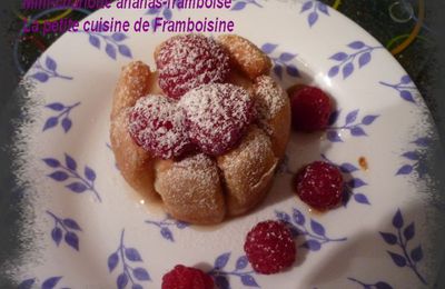 Mini charlotte ananas-framboise