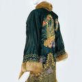 1960s Embroidered Sable & Mink Coat. Michelle Furs, Hong Kong