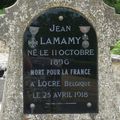 LAMAMY Jean (Montgivray) + 25/04/1918 Locre (Belgique)