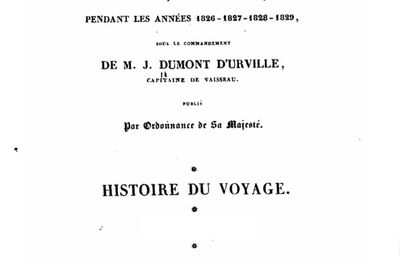 Voyage de la corvette l'Astrolabe exécuté par ordre du Roi . de M. J. DUMONT D’URVILLE