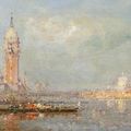 Henri Duvieux(1855-1920), Venise, vue du Campanile