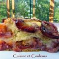 Gâteau doudoune double-prunes et crème fraîche